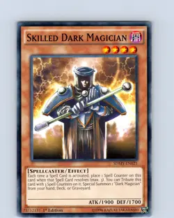 Yu-Gi-Oh TCG Skilled Dark Magician SDMY-EN021 1st Edition Common Card NM - Image 1