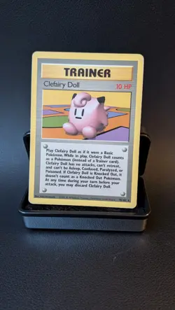 Clefairy Doll (70/102) Rare Base Set Pokemon Card LP - Image 1