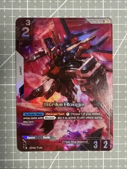 Strike Rouge R+ Alt GD01-069 Gundam TCG Card Foil Newtype Rising English - Image 1
