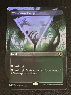 MTG Aetherdrift Wastewood Verge Borderless Foil 0374 NM Rare - Image 1