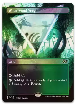 Wastewood Verge (Borderless) #374 (Foil) (NM) Aetherdrift DFT Magic MTG - Image 1