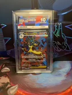 Mega Lucario EX 160/132 ACE 10 Secret Rare Mega Evolutions Pokemon TCG - Image 1
