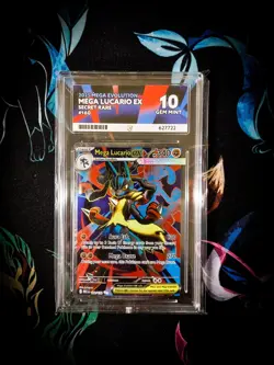 Pokemon TCG ACE 10 Mega Lucario EX 160/132 Secret Rare Mega Evolution Graded PSA - Image 1