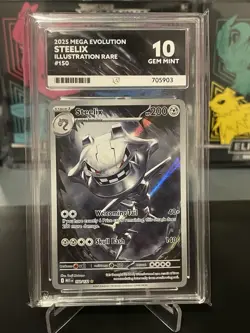 Steelix 150/132 ACE 10 Illustration Rare Mega Evolutions Pokemon TCG - Image 1