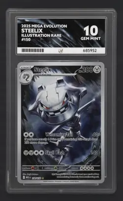 Steelix Illustration Rare Ace 10 Gem Mint Mega Evolutions 150/132 Pokemon TCG - Image 1
