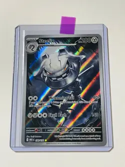 Pokemon TCG Steelix 150/132 Illustration Rare Full Art Mega Evolutions Card NM - Image 2
