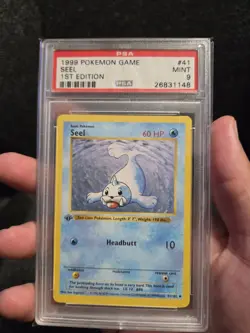 PSA 9 1st Edition Pokemon Game Card Shadowless BASE SET Seel Mint #41 Vintage - Image 3