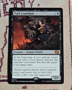 MTG Dark Confidant Foundations Jumpstart NM - Image 1