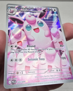 Pokemon TCG Wigglytuff 105/094 IR Phantasmal Flames Illustration Rare English NM - Image 2