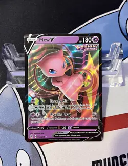 Mew V 113/264 - Sword & shield: Fusion Strike - Pokemon card - rare - HOLO NM - Image 1