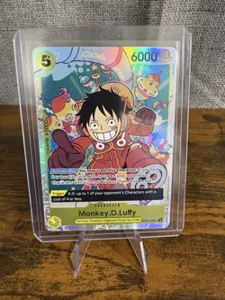 ENG One Piece CCG - Monkey.D.Luffy (OP07-109) SR NM/M Pack Fresh - Image 1