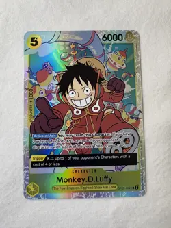 ENG One Piece CCG - Monkey.D.Luffy (OP07-109) SR NM/M Pack Fresh - Image 2