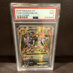 Charizard EX FULL ART 2016 Pokemon XY Evolutions 101/108 PSA 9 Mint FREE SHIP - Image 1