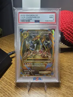 Charizard EX FULL ART 2016 Pokemon XY Evolutions 101/108 PSA 9 Mint FREE SHIP - Image 1