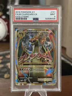 2016 Pokemon XY Evolutions Mega M Charizard EX Full Art 101/108 PSA 9 MINT 🔥 - Image 4