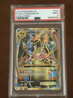 2016 Pokemon XY Evolutions Mega M Charizard EX Full Art 101/108 PSA 9 MINT 🔥 - Image 5