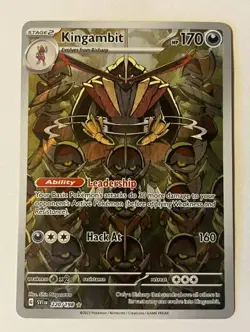 Kingambit 220/198 SV01: Scarlet & Violet Base Set Holo Pokemon TGC (NM) - Image 1