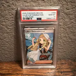 Pokemon TCG Mega Evolution Lillies Determination Trainer Card 169/132 PSA 10 - Image 1