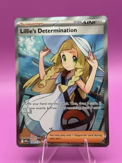 Pokemon TCG Mega Evolution Lillie’s Determination Full Art Trainer Card 169/132 - Image 1
