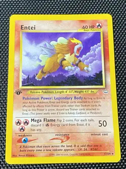 Entei 17/64 1st Edition Non Holo 2001 Pokemon Neo Revelation LP/NM BG3 - Image 1