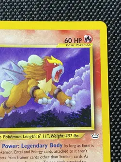 Entei 17/64 1st Edition Non Holo 2001 Pokemon Neo Revelation LP/NM BG3 - Image 3