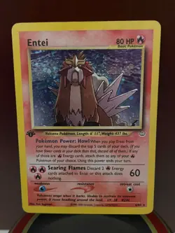 Entei 6/64 Holo Rare 1st Edition Neo Revelation Pokemon TCG - Image 5