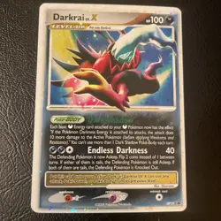 Pokemon TCG Darkrai LV.X DP19 Ultra Rare Diamond & Pearl Promo Card LP Condition - Image 1