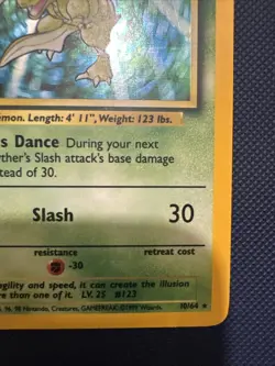Jungle Scyther 10/64 Holo Rare Unlimited No Symbol Pokemon TCG 1999 - Image 3
