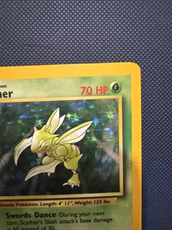 Jungle Scyther 10/64 Holo Rare Unlimited No Symbol Pokemon TCG 1999 - Image 4