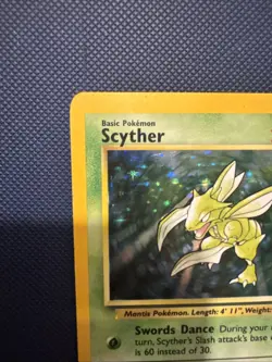 Jungle Scyther 10/64 Holo Rare Unlimited No Symbol Pokemon TCG 1999 - Image 5