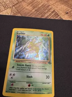 Pokemon Jungle Scyther TCG Holo Rare Card 10/64 Unlimited Vintage 1999 WOTC - Image 4