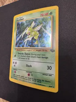 Pokemon Jungle Scyther TCG Holo Rare Card 10/64 Unlimited Vintage 1999 WOTC - Image 5