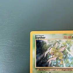 Scyther 10/64 Pokemon Card TCG Jungle Set Unlimited Holo Rare - Image 3