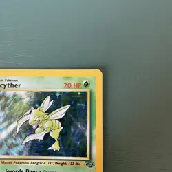 Scyther 10/64 Pokemon Card TCG Jungle Set Unlimited Holo Rare - Image 4