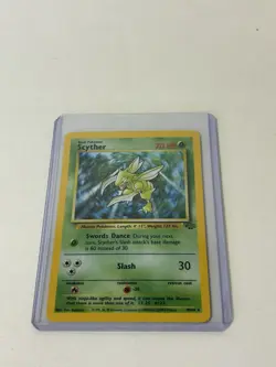 Pokemon TCG WOTC Jungle Scyther 10/64 Holo Rare Unlimited LP - Image 1