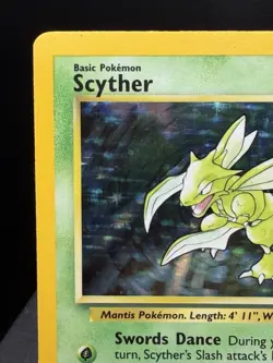 Pokemon TCG WOTC Jungle Scyther 10/64 Holo Rare Unlimited LP - Image 2