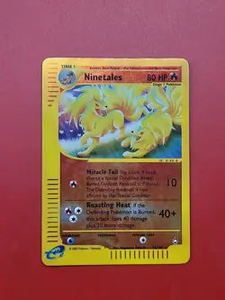 PSA 8 Ninetales #25 2003 Aquapolis Pokemon Card 6093 - Image 2