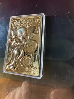 1999 Burger King 23K Gold‑Plated Mewtwo Pokemon Card - Loose, No PokeBall or COA - Image 4
