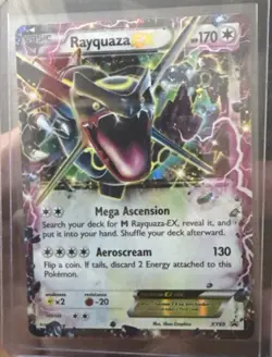 Pokemon TCG Rayquaza EX XY69 Black Star Promo Holo Card 2015 - Image 1