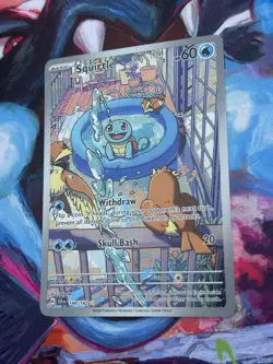 Pokemon TCG Stellar Crown Squirrel Card 148/142 Full Art Illustration Rare NM - Image 3