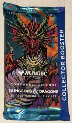 SEALED MTG Commander Legends D&D Battle for Baldur's Gate Collector Booster Pack - Image 1