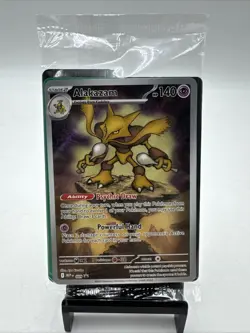 Pokemon TCG | Alakazam MEP # 009 Mega Evolution Black Star Promo **SEALED** - Image 1