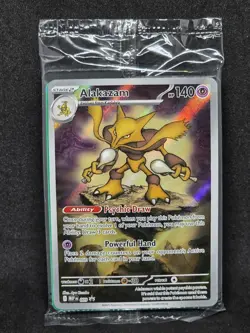 Pokemon TCG Alakazam MEP 009 Black Star Promo SEALED Pokemon Card mega evolution - Image 1