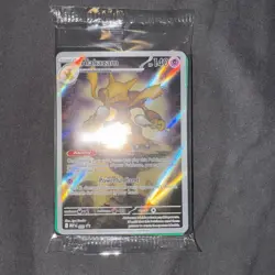 Pokemon TCG Alakazam MEP 009 Mega Evolution Black Star Promo Sealed - Image 1