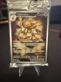Pokemon TCG Alakazam MEP 009 Mega Evolution Black Star Promo Sealed - Image 1