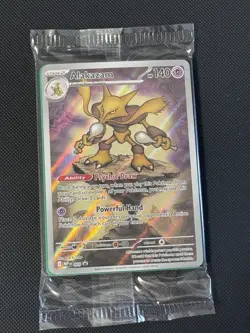 Pokemon TCG Alakazam MEP 009 Mega Evolution Black Star Promo Sealed - Image 1