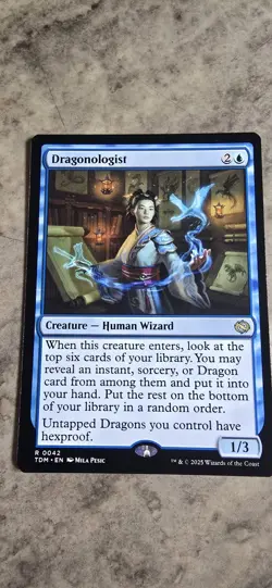 Dragonologist Tarkir: Dragonstorm Regular Creature Rare MTG NM - Image 1