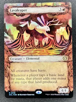 Lavaleaper R 0318 - Foil Showcase - MTG: Lorwyn Eclipsed NM - Image 1