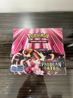 Brand New TCG Pokemon Scarlet & Violet Paldean Fates Booster Box Rare type 3 Box - Image 1