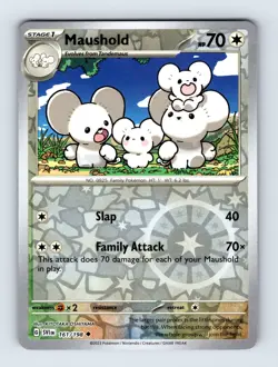 Maushold - Scarlet & Violet Base Set 161/198 - Rev Holo - NM - Pokemon TCG - Image 1